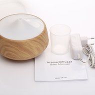 First 250ml Aroma Essential Oil Diffuser Wood Grain Ultrasonic Cool Mist Humidifier with 7 Color Changing LED... N6