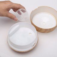 First 250ml Aroma Essential Oil Diffuser Wood Grain Ultrasonic Cool Mist Humidifier with 7 Color Changing LED... N7