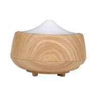 First 250ml Aroma Essential Oil Diffuser Wood Grain Ultrasonic Cool Mist Humidifier with 7 Color Changing LED... N8