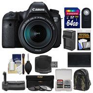 Canon EOS 6D Digital SLR Camera Body &amp; EF 24-105mm IS STM Lens with 64GB Card + Canon Backpack + Battery &amp; Charger... N4