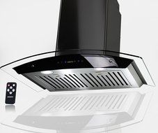 AKDY 30" Stainless Steel AZ-3S866BK-75 Wall Mount Range Hood With Remote Control N4