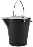 Minuteman International Ash Bucket with Brass Accents