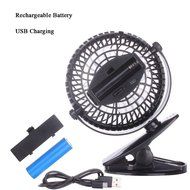 SkyGenius Battery Operated Clip on Mini Desk Fan, Black N3