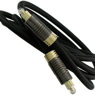 Black Squid TOSLINK Braided Fiber Optic JIS F05 Male to Male Audio Cable (6 Feet) N4