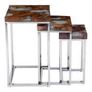 Zuo Modern Fissure Nesting Tables, Natural