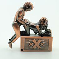 Creative Sexy Sex Women Men Couple Lover Windproof Refillable Cigarette Cigar Lighter Fire Starter with Sound... N5