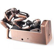 Creative Sexy Sex Women Men Couple Lover Windproof Refillable Cigarette Cigar Lighter Fire Starter with Sound... N6