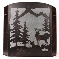 Small Deer Scene Fire Place Screen