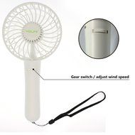 LIPPO Household USB Fan Portable Summer Cooling Fan 2-way Powered Convenient Mini Cooler (Palm-Leaf 183, Black) N14