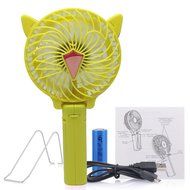Portable USB Mini Fans with Umbrella Hanging and Metal Clip (Black) N19