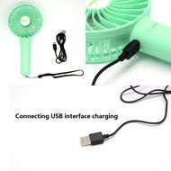 LIPPO Household USB Fan Portable Summer Cooling Fan 2-way Powered Convenient Mini Cooler (Palm-Leaf 183, Black) N17