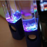 LED Light Dancing Water Show Music Fountain Bass Shock Speakers Amplifier Audio Player For Phones Computer Laptop... N25