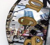 Fashion living room large decorative wall clock modern design absolutely silent home watch wall 3d N6