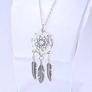 Vintage Women Dream Catcher Feather Pendant long Chain Sweater Necklace Jewelry N3