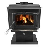 Pleasant Hearth 2,200 Square Feet Wood Burning Stove, Large N6