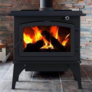 Pleasant Hearth 2,200 Square Feet Wood Burning Stove, Large N7