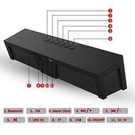 Portable Wireless Bluetooth Stereo Speaker with 2 X 5W Speaker Enhanced Bass Resonator, FM Radio, Built-in Mic... N13