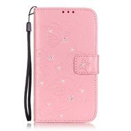 Spritech(TM) Pu Leather Bling Phone Case For LG G Stylo 2 LS775/LG Stylus 2 K520,Handmade Crystal Accessary Flower... N11