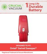 Crucial Vacuum High Capacity Red Vacuum Battery Fits Ontel Swivel Sweeper G1 &amp; G2; Compare to Part # RU-RBG; Designed... N4