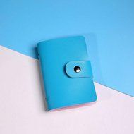 AutumnFall Fashion Leather Credit Card Holder Case Card Holder Wallet Business Card (Hot Pink) N32
