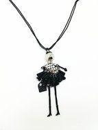 QTMY Cute Tassel Hsequins Long Necklace Jewelry Choker Collar Pendant Charm N3