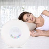 Seetru Wake-Up Sunrise Simulation Alarm Clock Night Light Bedside Mood Lamp with Nature Sounds, FM Radio and USB... N7