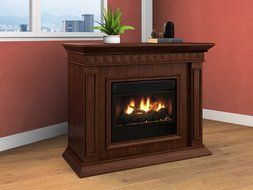 Argo Furniture Alessandra Electric Fireplace, Walnut N11