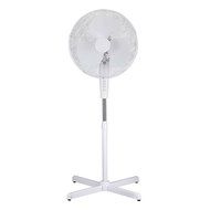 White 16" High Velocity Fan 3-Speed Oscillating Standing Floor Adjustable Height N3
