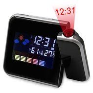 Rotating Projection Electronic Alarm Clock with Night Light,Colorful Background ,Snooze,Sleep Timer, Battery Backup... N9