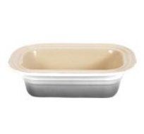 Le Creuset Stoneware 1-1/4-Quart Deep-Dish Loaf Pan, White