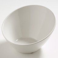 Carlisle 5554437 Balsam Melamine Angled Salad Bowl, 26 fl. oz., Bavarian Cream (Case of 6) N7
