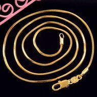 Charming Hot Sale 14k Gold Filled 17" Chain Link Necklace Charms Gift N2