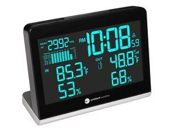 Ambient Weather WS-8600 Weather Station Clock with 256 Color Changing Wireless Temperature Humidity, and Barometer... N7