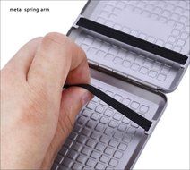 SymWell(TM) EDC Gear Box 90mm Pure Titanium Compression Resistance 20-Cigarette Case with Metal Spring Arm Anti-rust... N6