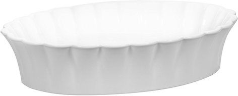 2 Qt Betty White 12"L Oval Baker