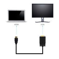 Valinks HDMI Male to VGA Male D-SUB 15 Pin M/M Connector Cable, 6 Feet, Black N8