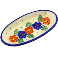 Ceramika Bona H2983G Polish Pottery Ceramic Condiment Dish Hand Painted, 6-Inch