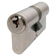 Yale Standard Euro Cylinder Nickel Plated 35/55 (90mm overall) Lock with 3 keys supplied - A 6 pin cylinder with...