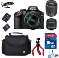 Top Value Bundle For D3200 DX DSLR + 18-55 VRII Lens + 55-200 DX Zoom Lens + 16GB In Memory + Camera Carry Case...