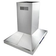 Golden Vantage 36" Stainless Steel Island Mount LED Display Touch Control Kitchen Cooking Fan Vent Range Hood... N6