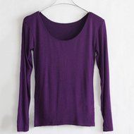 Spritech(TM) Women's Soft Modal Slim Long Sleeve Crew Neck Shirt Base Shirt N7