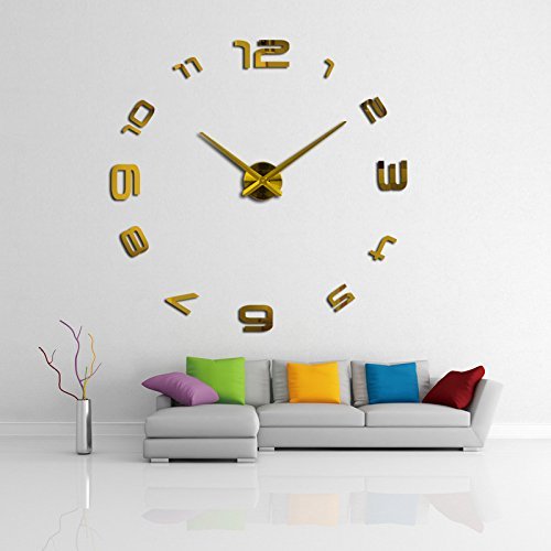 Wall Clock 3d Acrylic Mirror Clocks Reloj De Pared Quartz Watch Home Living Room Modern Diy N5