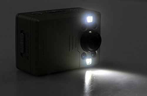 1080p Waterproof Sports Action Camera with 130 Degree Wide Angle Lens - 4x Digital Zoom, 2 Inch Touch Screen N3