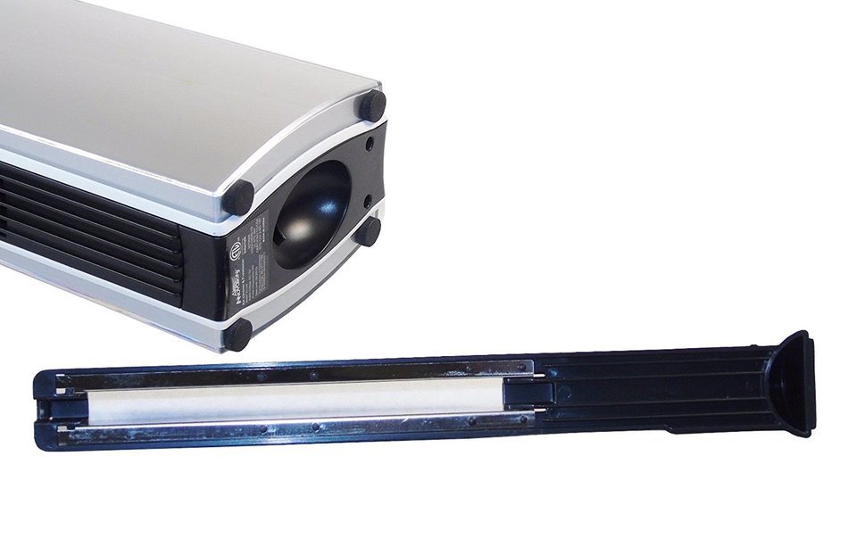 Tower Air Cleaner with Turbo Fan - Air Innovations, Silver Tone. N2