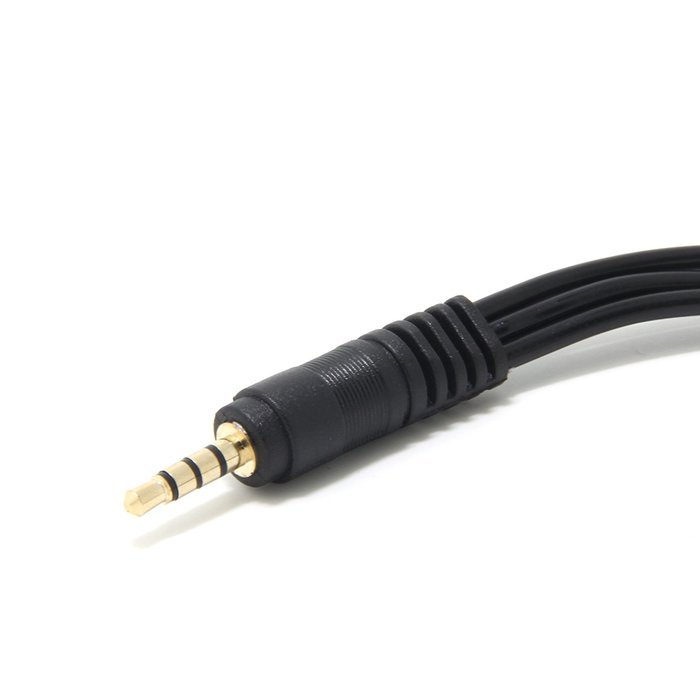 eBayson 3.5mm (1/8") TRRS 4-Pole/3-Rings Male to 3x Female 3.5mm TRRS 4-Pole/3-Rings Stereo Splitter Audio Cable... N3