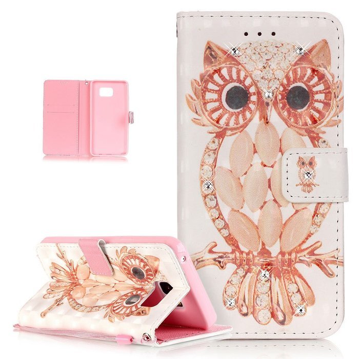 Galaxy Note 5 Case,Galaxy Note 5 Cover,ikasus Shiny Glitter Diamond Colorful Art Painting PU Leather Flip Wallet... N9