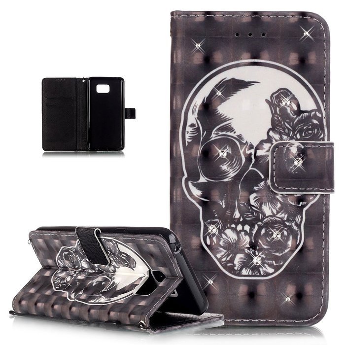 Galaxy Note 5 Case,Galaxy Note 5 Cover,ikasus Shiny Glitter Diamond Colorful Art Painting PU Leather Flip Wallet... N11
