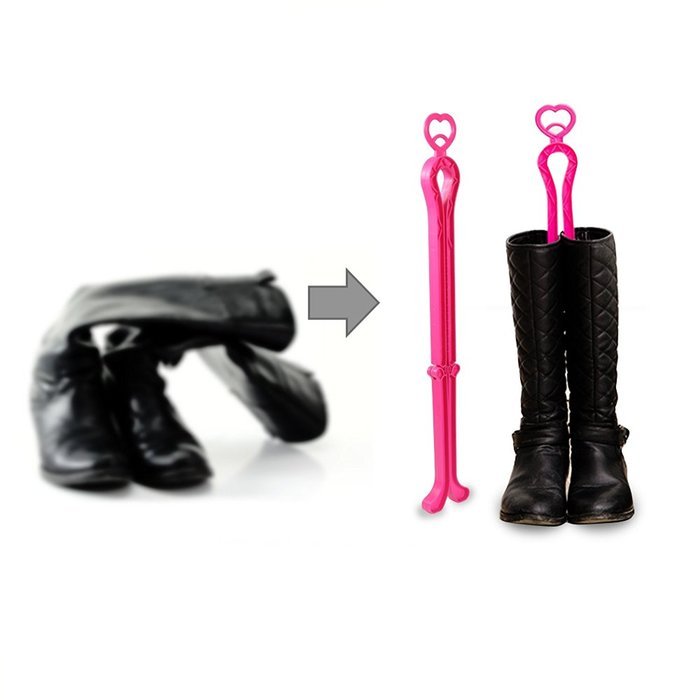 ONEDONE Folding Boot Shaper Stands Boots Knee High Shoes Clip Support Stand -5Pack N3