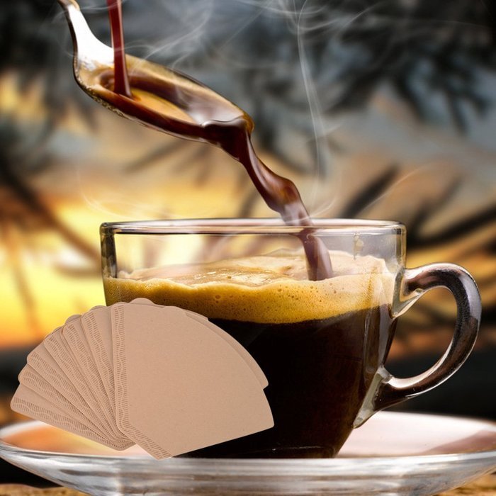 Awtang Natural Color Hand Punching Drip Coffee Special Filter Paper N8