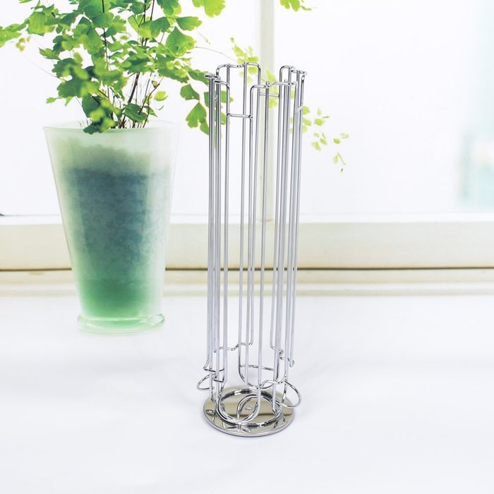 Coffee Pod Basket Round Iron Wire Storage Basket Large